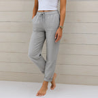 Women's Slim Fit Summer Trousers | Drawstring