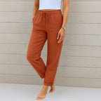Women's Slim Fit Summer Trousers | Drawstring
