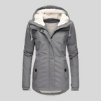 Women's Winter Long Zip Up Jacket | Hooded