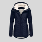 Women's Winter Long Zip Up Jacket | Hooded