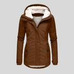 Women's Winter Long Zip Up Jacket | Hooded