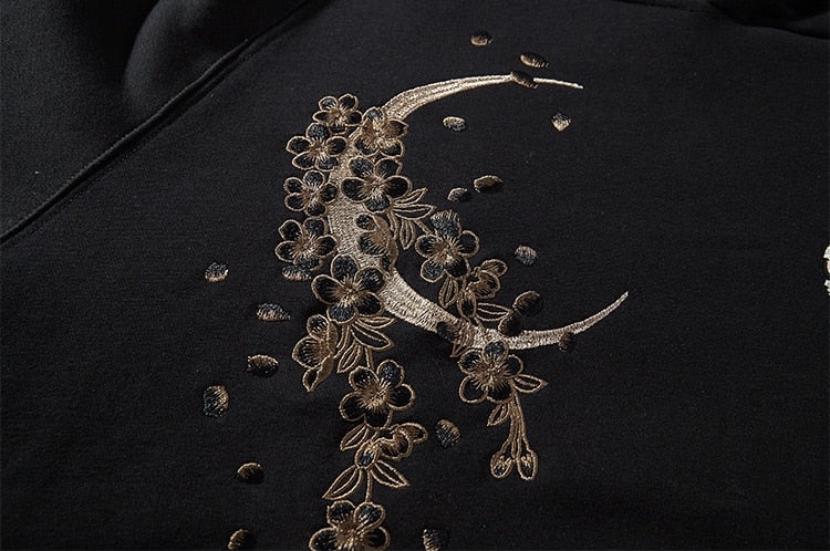 Men's Streetwear Oversized Black Hoodie | Graphic