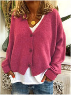 Women's Casual Button-Front Knit Cardigan | Winter