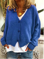 Women's Casual Button-Front Knit Cardigan | Winter