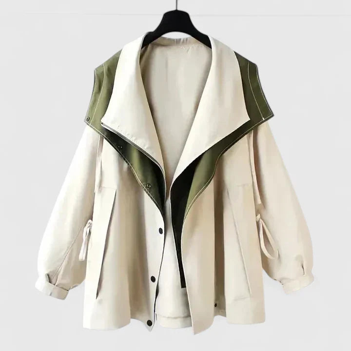 Women's Stylish Two-Tone Jacket | Oversized