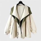 Women's Stylish Two-Tone Jacket | Oversized