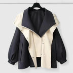 Women's Stylish Two-Tone Jacket | Oversized