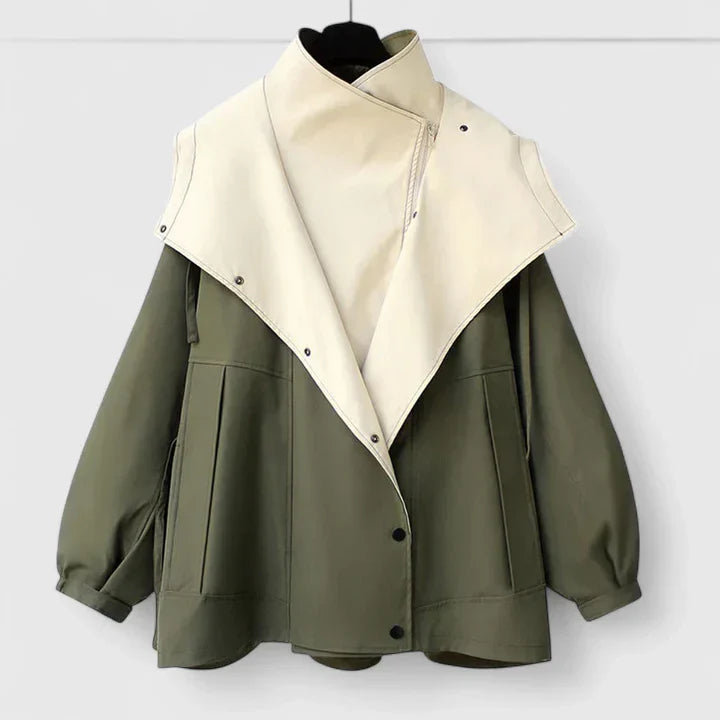 Women's Stylish Two-Tone Jacket | Oversized