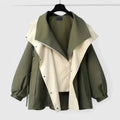 Women's Stylish Two-Tone Jacket | Oversized