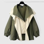 Women's Stylish Two-Tone Jacket | Oversized