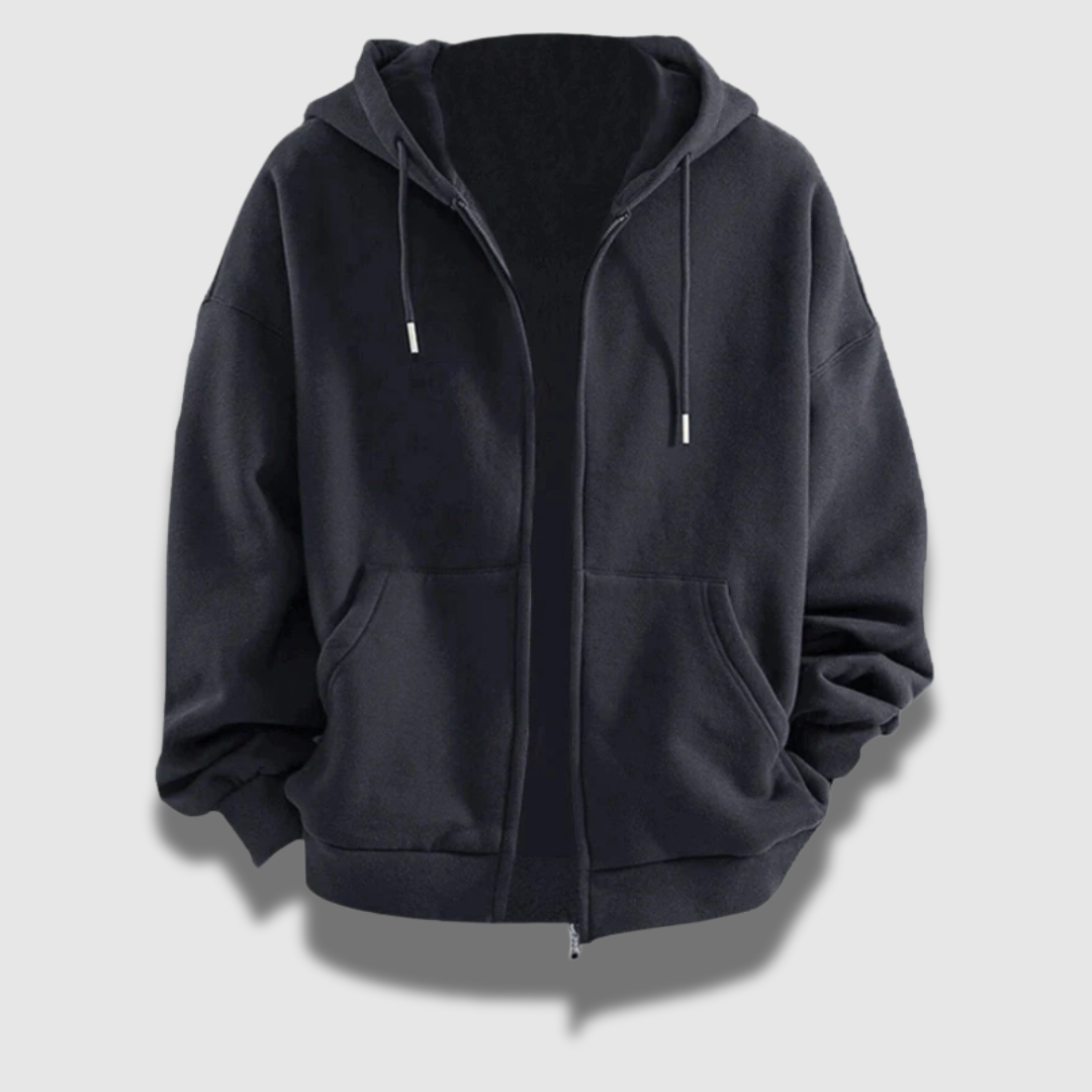 Men's Casual Zip Up Hoodie | Pockets