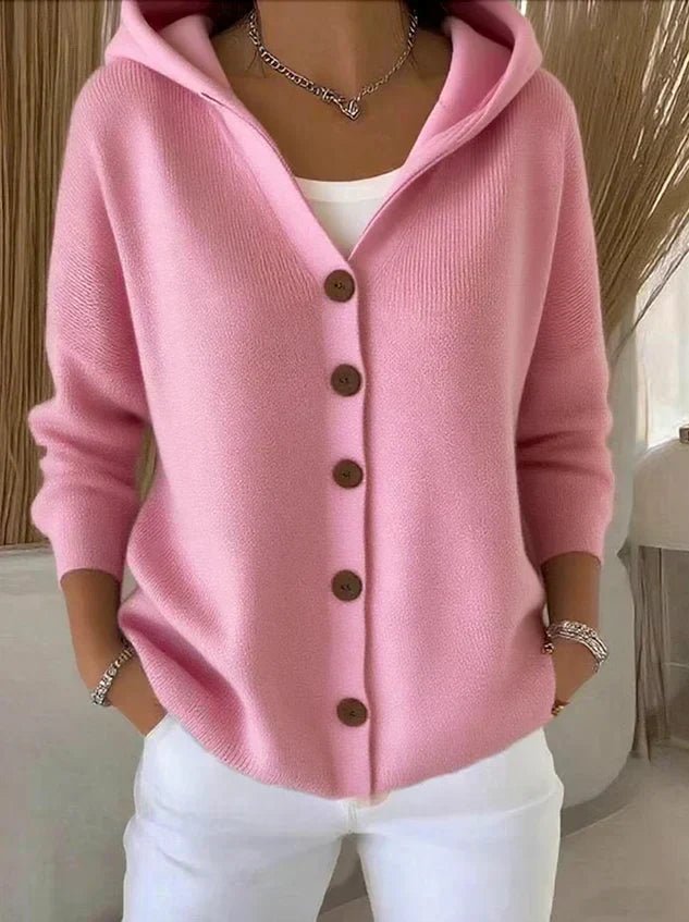 Women’s Long-Sleeve Button Front Cardigan | Hooded