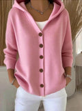 Women’s Long-Sleeve Button Front Cardigan | Hooded