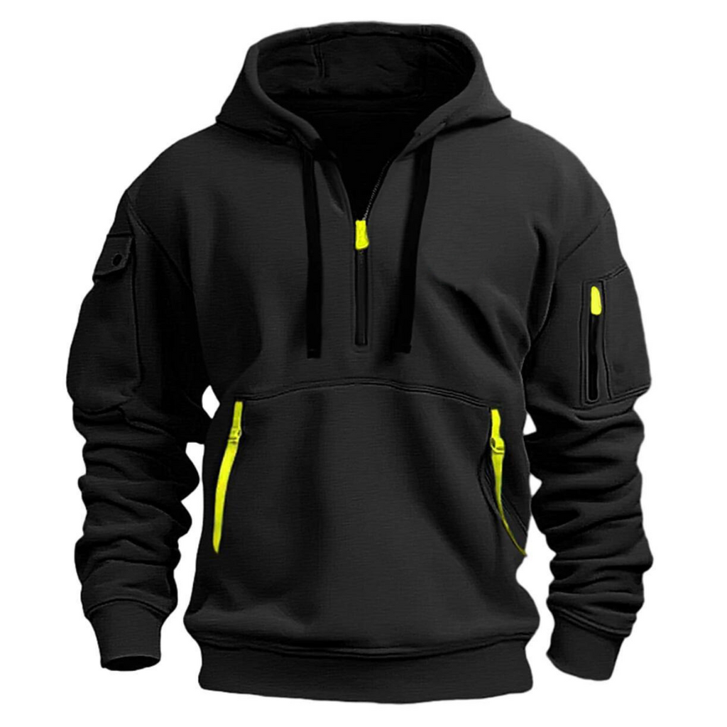 Men's Long Sleeve Winter Zip Up Hoodie | Streetwear