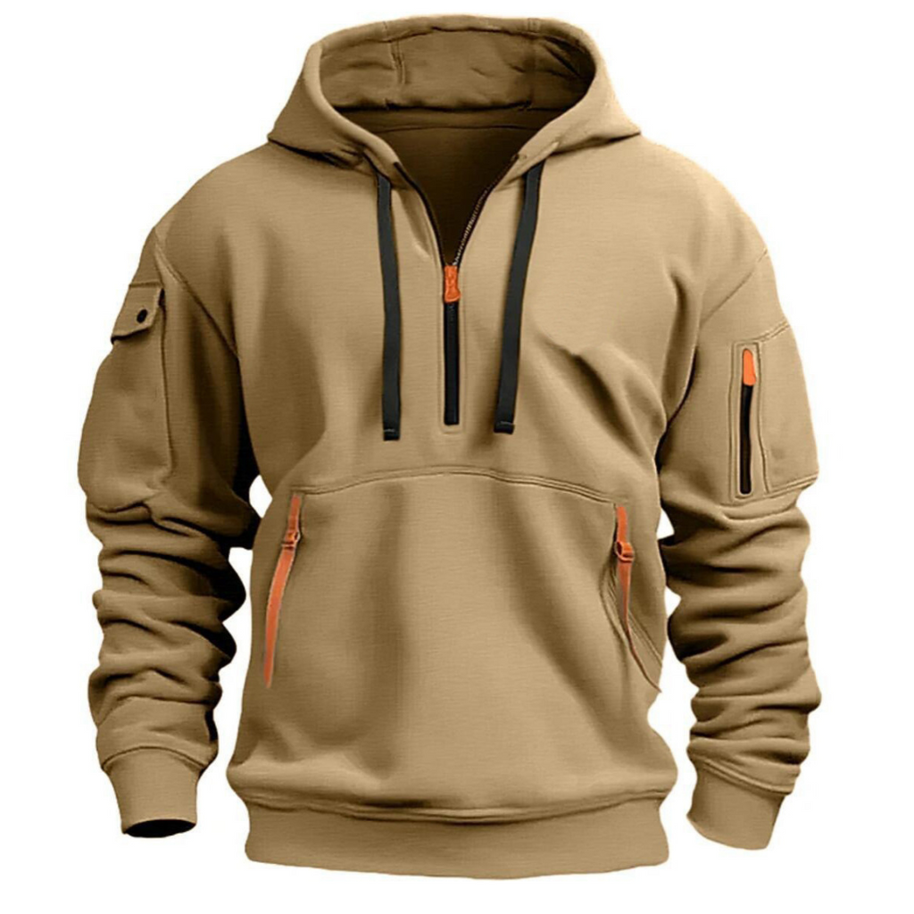 Men's Long Sleeve Winter Zip Up Hoodie | Streetwear