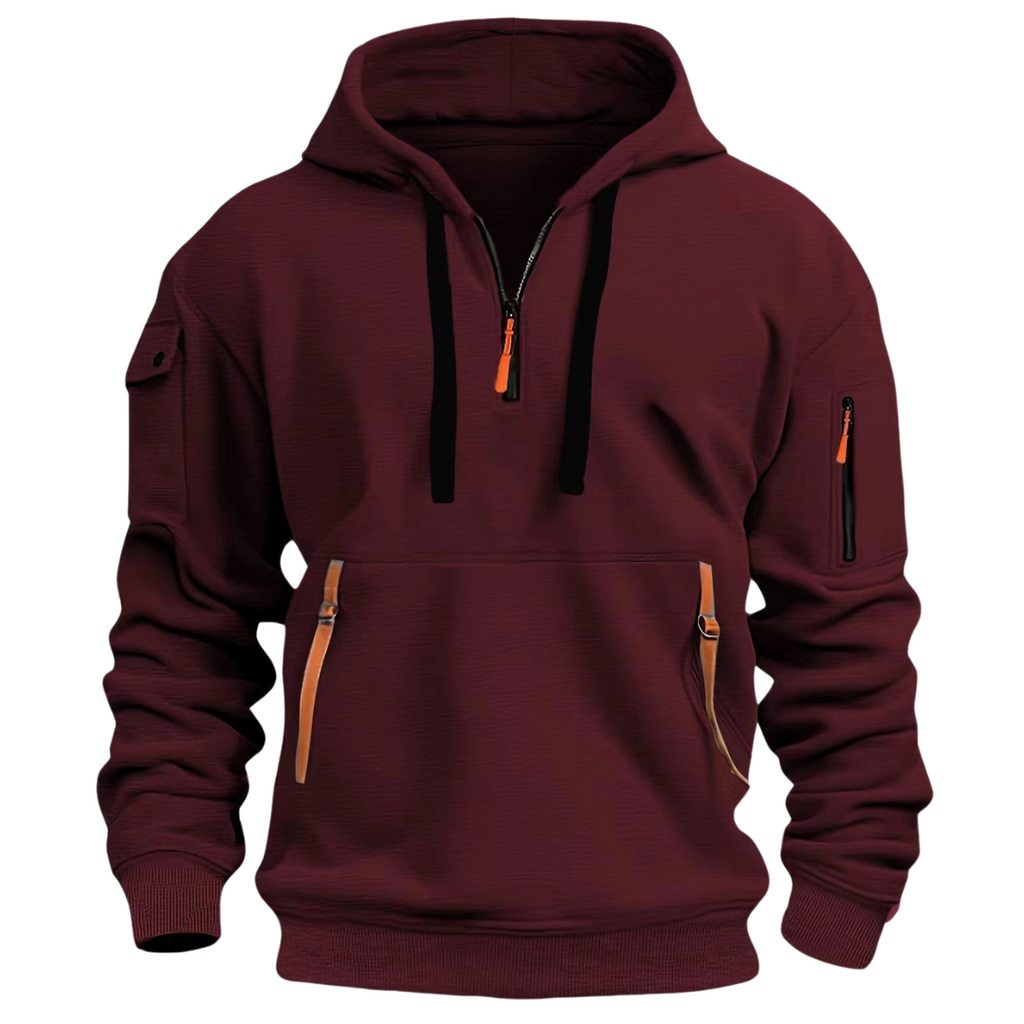 Men's Long Sleeve Winter Zip Up Hoodie | Streetwear