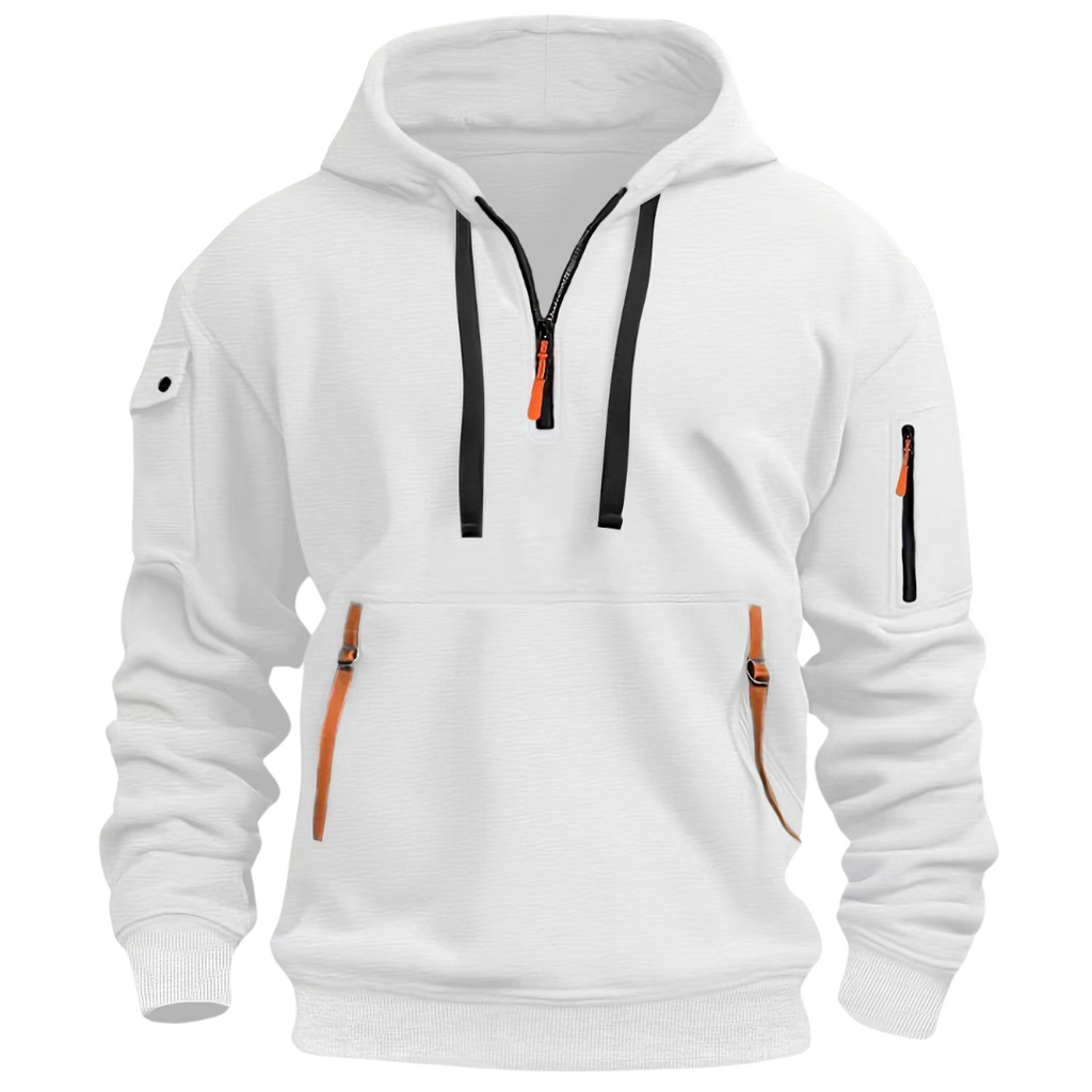 Men's Long Sleeve Winter Zip Up Hoodie | Streetwear