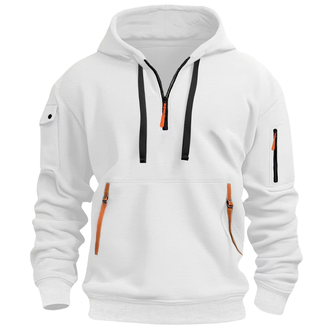 Men's Long Sleeve Winter Zip Up Hoodie | Streetwear