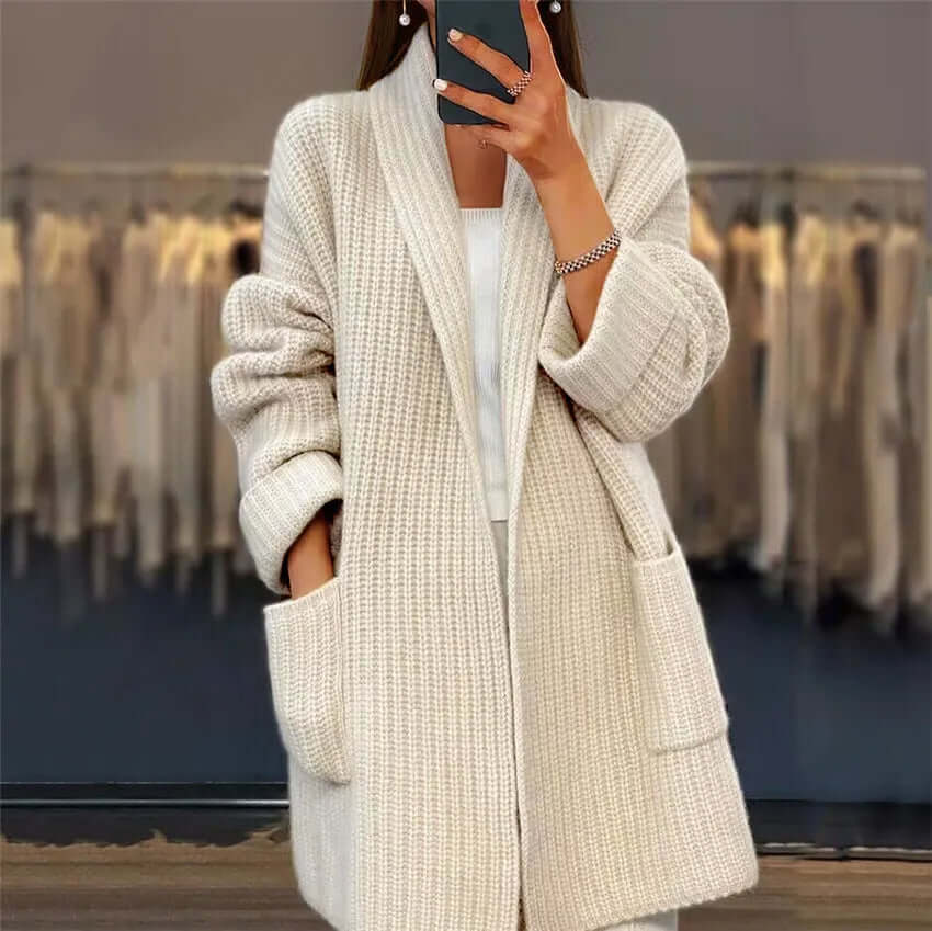 Women's Long Knit Winter Cardigan | Oversized