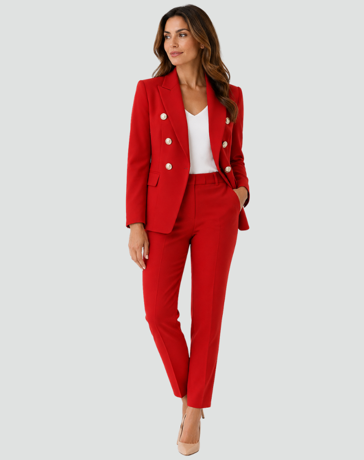 Women's Formal Suit Set | Double-Breasted