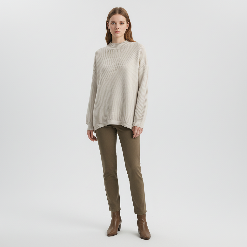 Women’s Rib Knit Sweater | Oversized