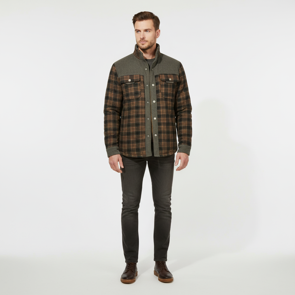 Men’s Casual Flannel Jacket | Fall