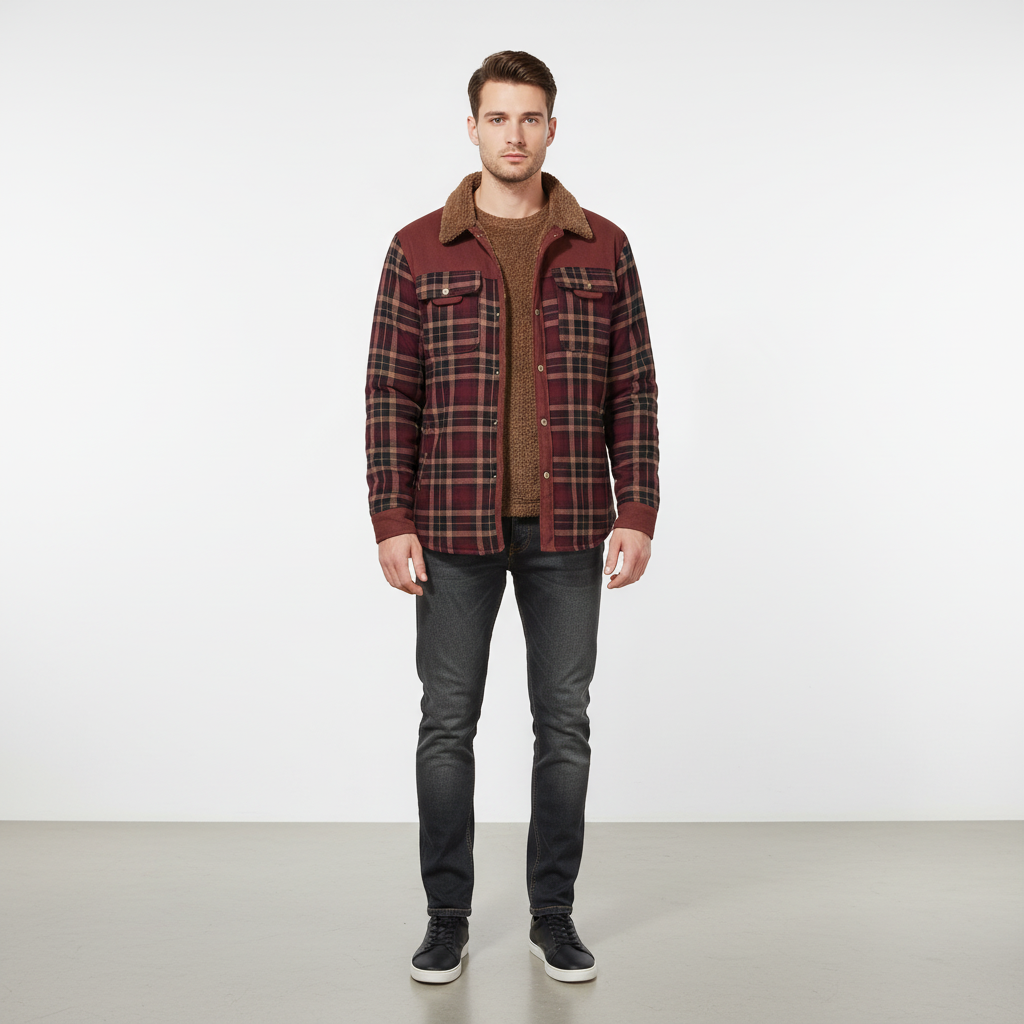 Men’s Casual Flannel Jacket | Fall