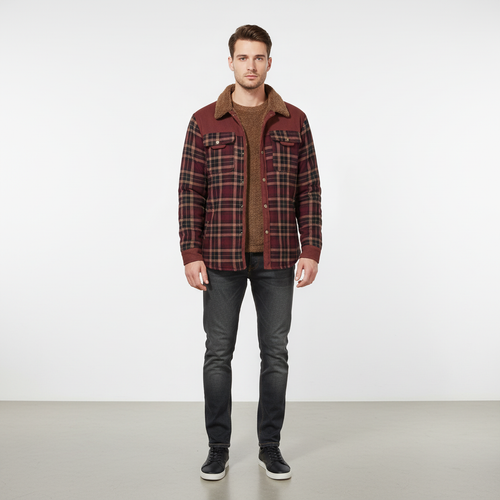Men’s Casual Flannel Jacket | Fall