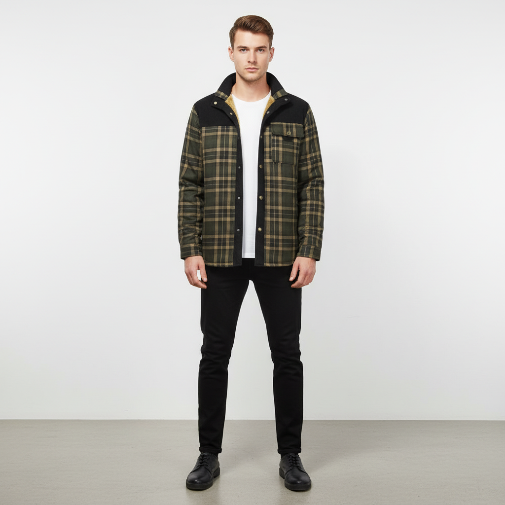 Men’s Casual Flannel Jacket | Fall