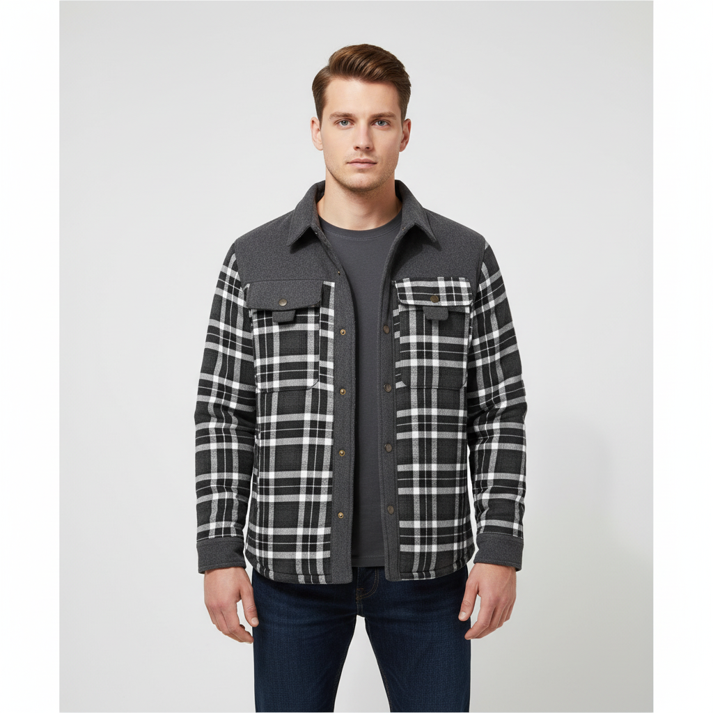 Men’s Casual Flannel Jacket | Fall