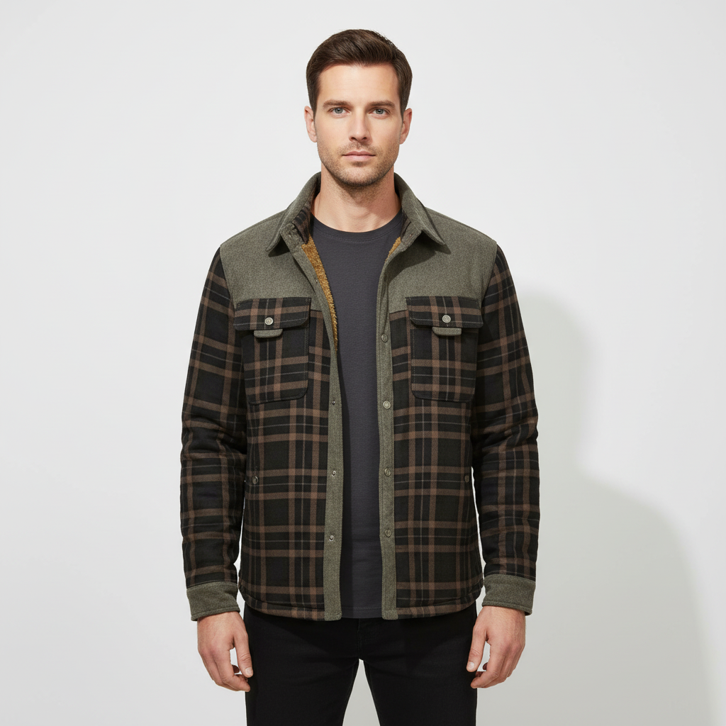 Men’s Casual Flannel Jacket | Fall