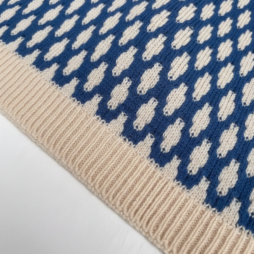 Women’s Relaxed Printed Knit Sweater | Collared