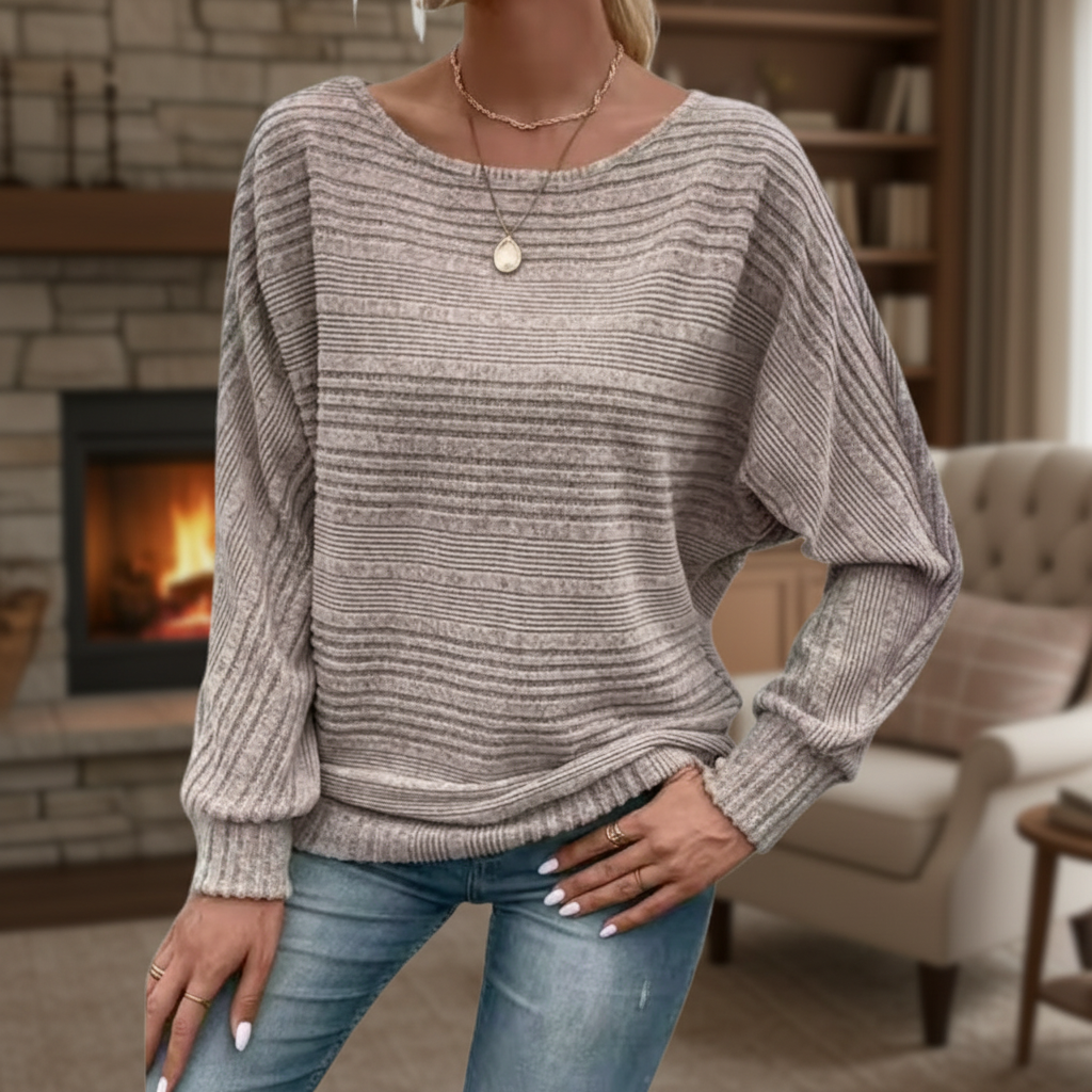Women’s Textured Knit Sweater | Long Sleeves