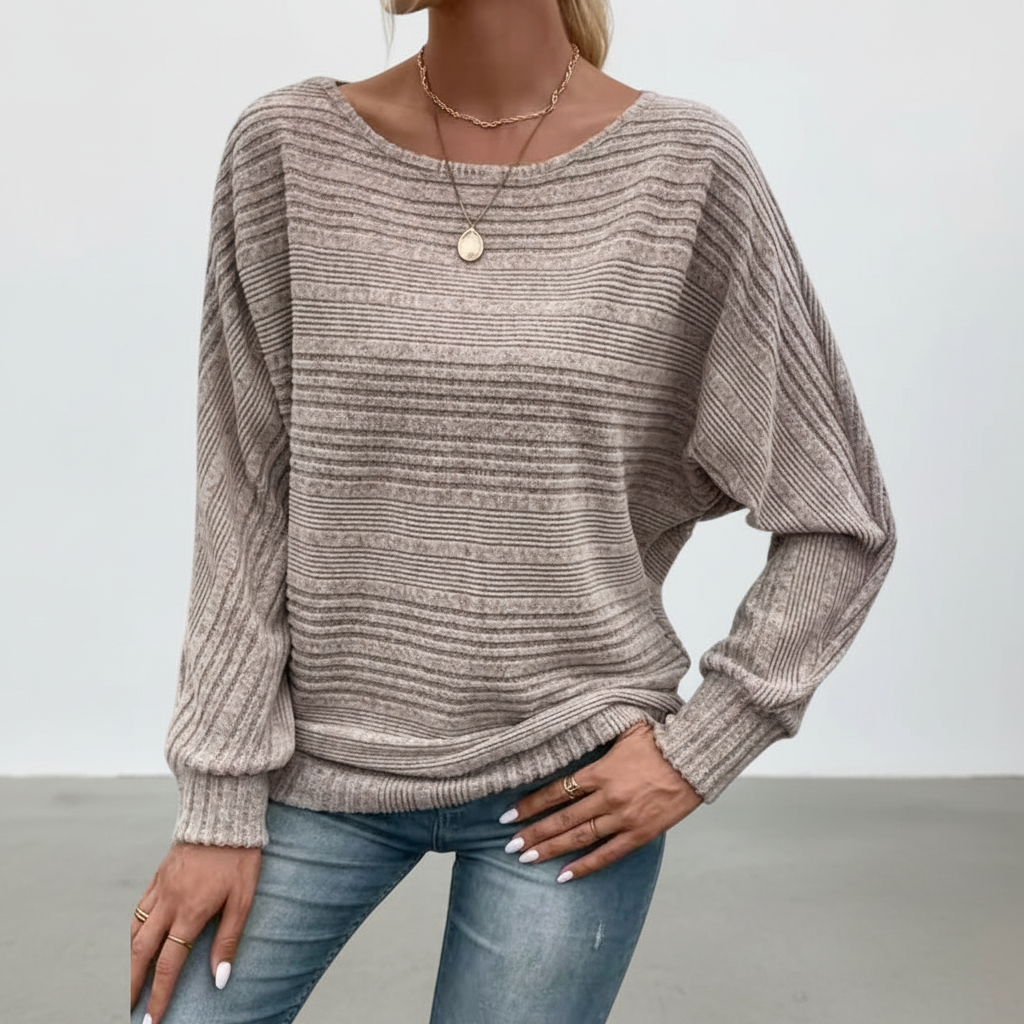 Women’s Textured Knit Sweater | Long Sleeves