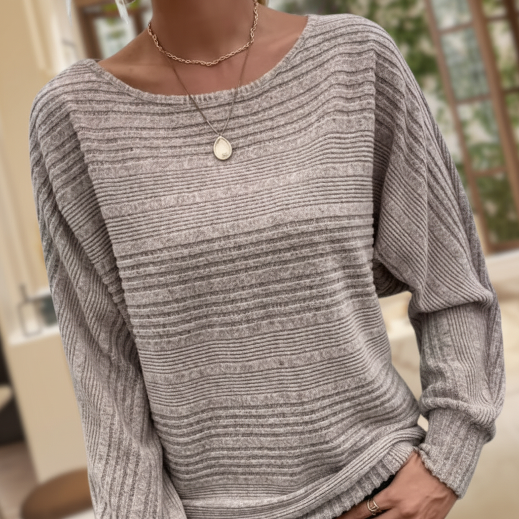 Women’s Textured Knit Sweater | Long Sleeves
