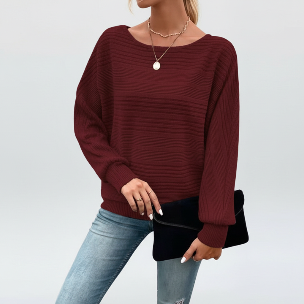 Women’s Textured Knit Sweater | Long Sleeves