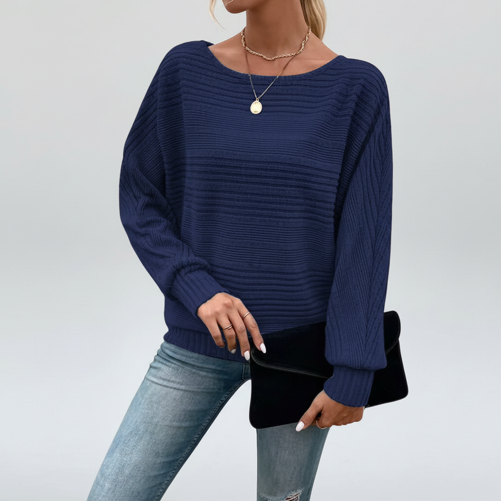 Women’s Textured Knit Sweater | Long Sleeves