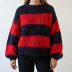 Women’s Chunky Knit Sweater | Wide Stripes
