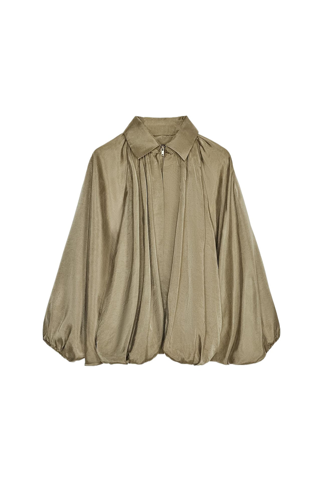 Women’s Batwing Sleeve Oversized Jacket | Zip-Up