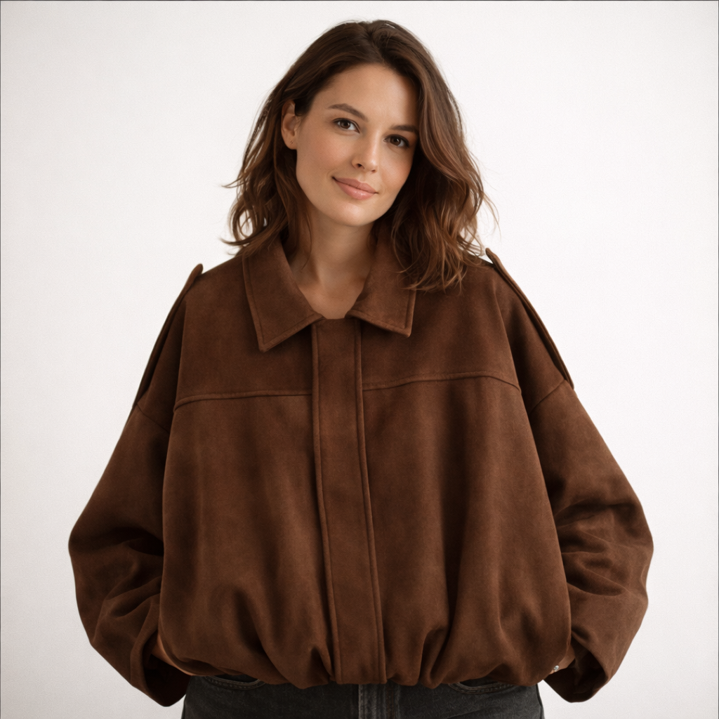 Women’s Long Sleeve Blouson Jacket | Drop Shoulder