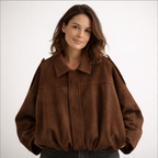 Women’s Long Sleeve Blouson Jacket | Drop Shoulder