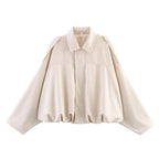 Women’s Long Sleeve Blouson Jacket | Drop Shoulder