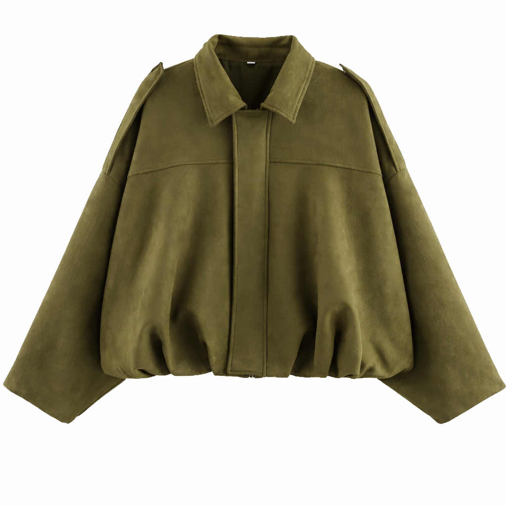 Women’s Long Sleeve Blouson Jacket | Drop Shoulder
