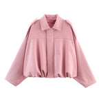 Women’s Long Sleeve Blouson Jacket | Drop Shoulder