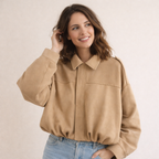 Women’s Long Sleeve Blouson Jacket | Drop Shoulder