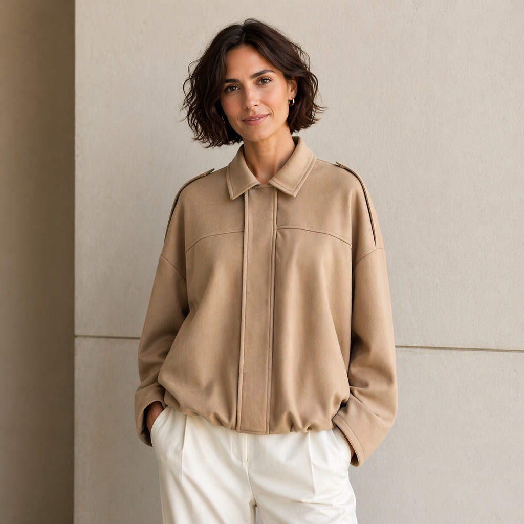 Women’s Long Sleeve Blouson Jacket | Drop Shoulder