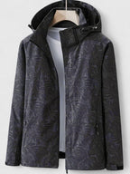 Women's Stylish Hooded Rain Jacket | Tropical Print