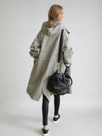 Women's Oversized Longline Trench Coat | Hooded