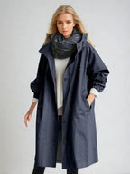 Women's Oversized Longline Trench Coat | Hooded