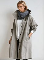 Women's Oversized Longline Trench Coat | Hooded